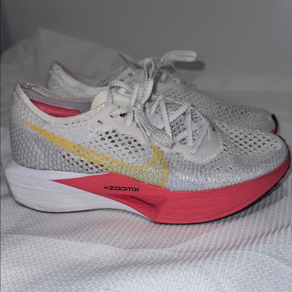 Nike Women's Running Shoes - White, Red, Yellow - Picture 2 of 5